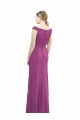 Baie sauvage Sirène Col Bateau Col Haut Mousseline Longue Robes demoiselle d'honneur à Bas Prix