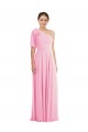 Barely Rose Trompette Mousseline Longue Robes demoiselle d'honneur à Bas Prix