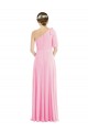 Barely Rose Trompette Mousseline Longue Robes demoiselle d'honneur à Bas Prix