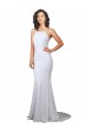 Blanc Sirène Col Haut Balayage train Dentelle Robes de mariée à Bas Prix
