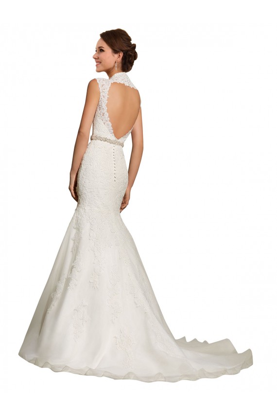 Blanc Sirène Tulle Dentelle Robes de mariée à Bas Prix