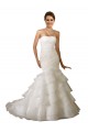 Blanc Sirène Tulle Robes de mariée à Bas Prix
