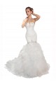 Blanc Sirène Tulle Robes de mariée à Bas Prix
