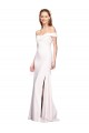 Blanc Sirène Épaule Dénudée Crêpe Stretch Longue Formelles Robes demoiselle d'honneur / Robes de soirée / Robes de bal à Bas Prix