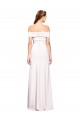 Blanc Sirène Épaule Dénudée Crêpe Stretch Longue Formelles Robes demoiselle d'honneur / Robes de soirée / Robes de bal à Bas Prix