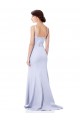 Bleu ciel clair Sirène Bretelles spaghetti Crêpe Stretch Longue Formelles Robes demoiselle d'honneur / Robes de soirée / Robes de bal à Bas Prix