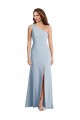 Bleu ciel clair Trompette Crêpe Stretch Longue Formelles Robes demoiselle d'honneur / Robes de soirée / Robes de bal à Bas Prix