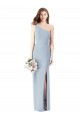 Bleu ciel clair Trompette Crêpe Stretch Longue Robes demoiselle d'honneur / Robes de bal à Bas Prix