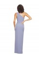 Bleu fumée Fourreau Crêpe Stretch Longue Formelles Robes demoiselle d'honneur / Robes de soirée / Robes de bal à Bas Prix