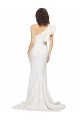 Ivoire Fourreau Balayage train Crêpe Stretch Longue Robes demoiselle d'honneur / Robes de bal à Bas Prix