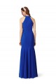 Bleu roi Sirène Col V Crêpe Stretch Longue Formelles Robes demoiselle d'honneur / Robes de soirée / Robes de bal à Bas Prix