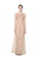 Blush 95 Fourreau Illusion Tulle Longue Robes demoiselle d'honneur à Bas Prix