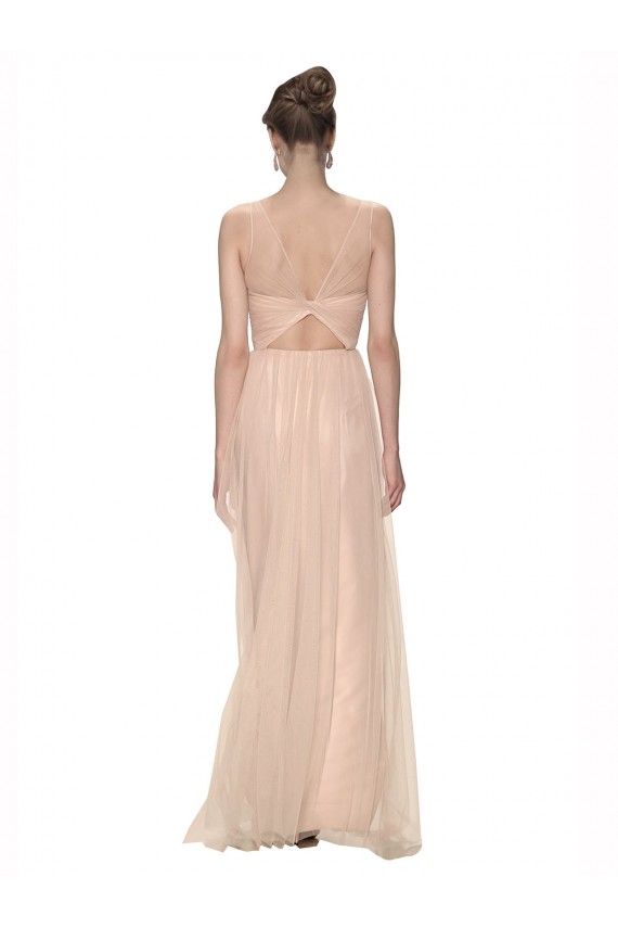 Blush 95 Fourreau Illusion Tulle Longue Robes demoiselle d'honneur à Bas Prix