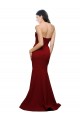 Bordeaux Fourreau Sans bretelle Crêpe Stretch Longue Formelles Robes demoiselle d'honneur / Robes de soirée / Robes de bal à Bas Prix
