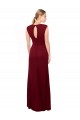 Bordeaux Sirène Col V Mousseline Longue Robes demoiselle d'honneur / Robes de bal à Bas Prix