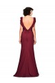 Bordeaux Sirène Sans bretelle Crêpe Stretch Longue Robes demoiselle d'honneur / Robes de bal à Bas Prix