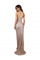 Champagne Sirène Scoop Paillette Longue Formelles Robes demoiselle d'honneur / Robes de soirée / Robes de bal à Bas Prix