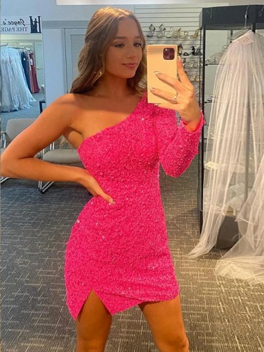 Couleur affichée Fourreau Courte Paillettes Velours Courte Robes de bal à Bas Prix