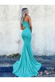 Couleur affichée Sirène Balayage train Paillettes Velours Longue Robes de bal à Bas Prix