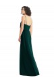 Evergreen Trapèze Col V Mousseline Longue Robes demoiselle d'honneur à Bas Prix