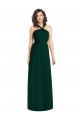 Evergreen Trapèze Licou Mousseline Longue Robes demoiselle d'honneur à Bas Prix