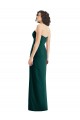 Evergreen Trapèze Sans bretelle Mousseline Longue Robes demoiselle d'honneur à Bas Prix