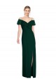 Evergreen Trompette Bretelles spaghetti Mousseline Longue Robes demoiselle d'honneur à Bas Prix