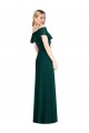 Evergreen Trompette Bretelles spaghetti Mousseline Longue Robes demoiselle d'honneur à Bas Prix