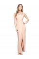 Fourreau Col Carré Crêpe Stretch Longue Formelles Robes demoiselle d'honneur / Robes de soirée / Robes de bal à Bas Prix
