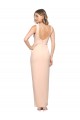 Fourreau Col Carré Crêpe Stretch Longue Formelles Robes demoiselle d'honneur / Robes de soirée / Robes de bal à Bas Prix