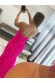 Fourreau Sans bretelle Balayage train Paillettes Velours Longue Robes de bal à Bas Prix