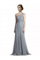 Gris ardoise Sirène Tulle Longue Robes demoiselle d'honneur à Bas Prix