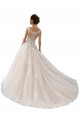 Ivoire & Champagne Princesse Bateau Tulle Dentelle Robes de mariée à Bas Prix