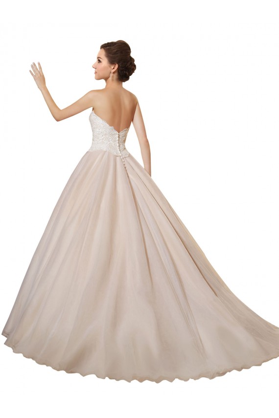 Ivoire & Champagne Princesse Tulle Dentelle Robes de mariée à Bas Prix