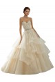 Ivoire & Champagne Princesse Tulle Dentelle Robes de mariée à Bas Prix