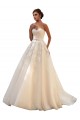 Ivoire & Champagne Princesse Tulle Dentelle Robes de mariée à Bas Prix