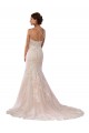 Ivoire & Champagne Sirène Bretelles spaghetti Dentelle Boho Robes de mariée à Bas Prix