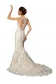 Ivoire & Champagne Sirène Illusion Tulle Dentelle Classique Robes de mariée à Bas Prix