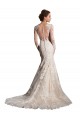 Ivoire & Champagne Sirène Illusion Tulle Dentelle Robes de mariée à Bas Prix