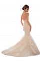 Ivoire & Champagne Sirène Tulle Dentelle Robes de mariée à Bas Prix