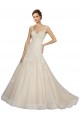 Ivoire & Champagne Sirène Tulle Dentelle Robes de mariée à Bas Prix