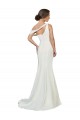 Ivoire Fourreau Balayage train Crêpe Stretch Longue Formelles Robes demoiselle d'honneur / Robes de soirée / Robes de bal à Bas Prix
