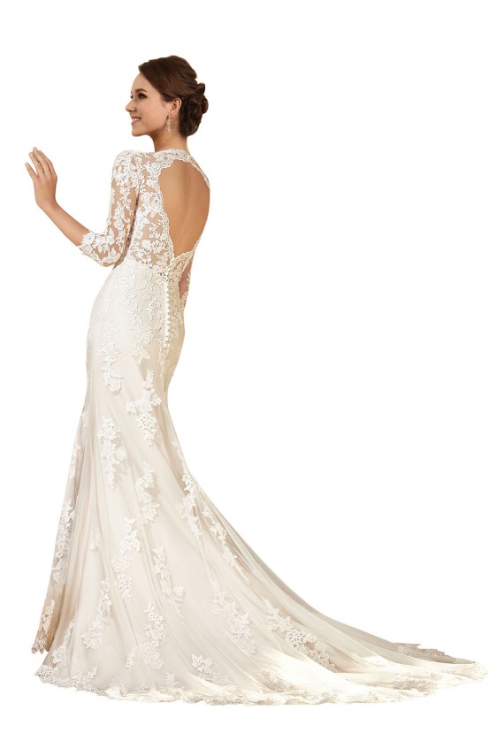 Ivoire Fourreau Dentelle Robes de mariée à Bas Prix
