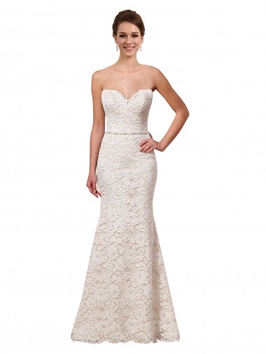 Ivoire Fourreau Dentelle Robes de mariée à Bas Prix