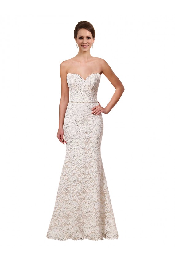 Ivoire Fourreau Dentelle Robes de mariée à Bas Prix