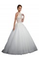 Ivoire Princesse Col Haut Tulle Dentelle Robes de mariée à Bas Prix