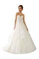 Ivoire Princesse Satiné Tulle Dentelle Robes de mariée à Bas Prix