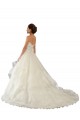 Ivoire Princesse Satiné Tulle Dentelle Robes de mariée à Bas Prix