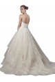 Ivoire Princesse Scoop Sans bretelle Tulle Dentelle Robes de mariée à Bas Prix