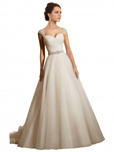 Ivoire Princesse Tulle Robes de mariée à Bas Prix